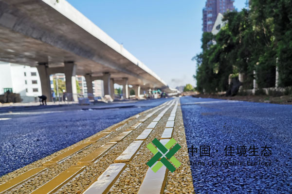 淮安快速路彩色透水道路項(xiàng)目